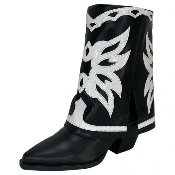 International Concepts Jadiza Western Style Over Ankle Womens Boots Size 5.5M - Picture 3 of 13